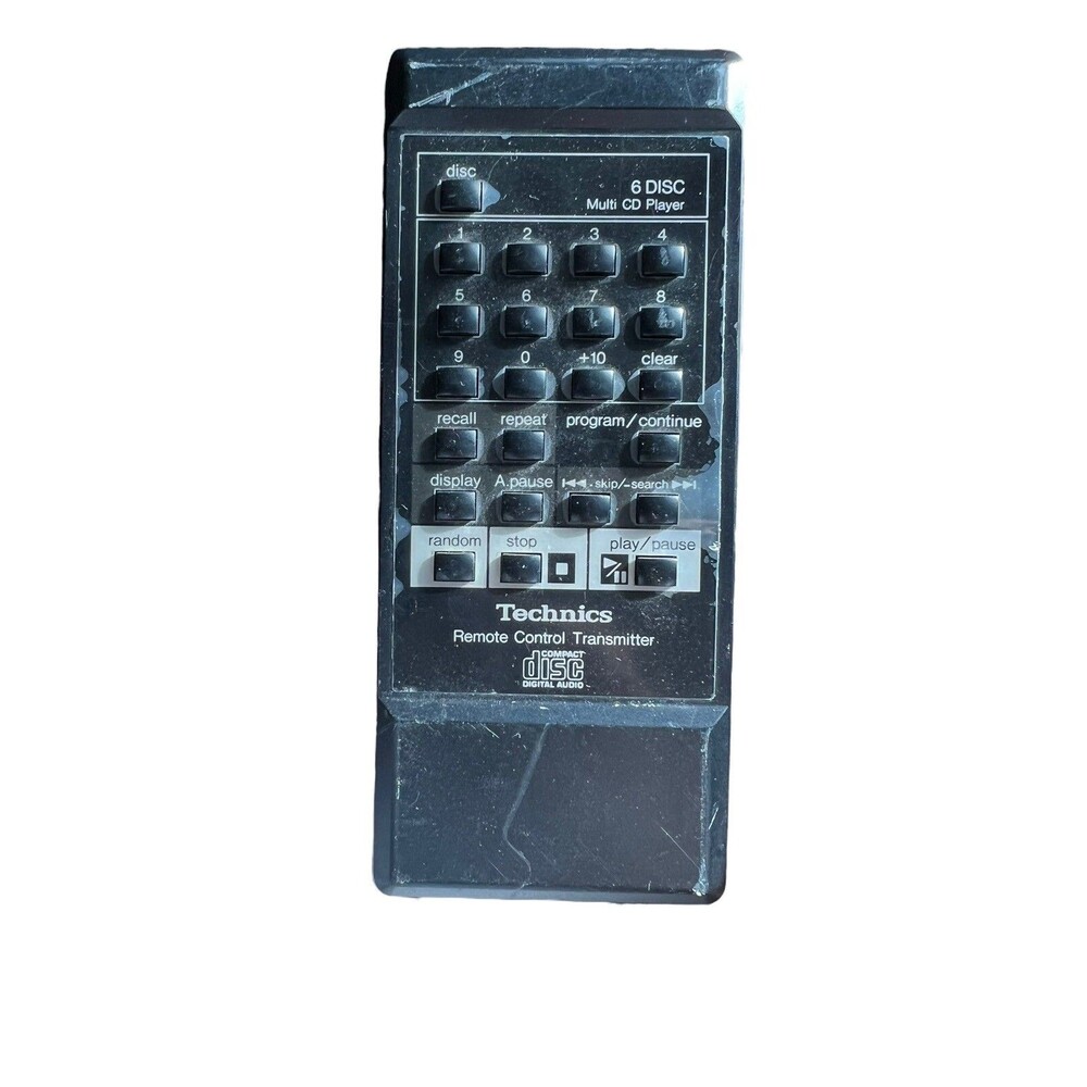 Technics Remote Control Transmitter 6 Disc Multi CD Player UR64EC121 Vintage
